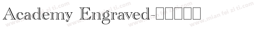 Academy Engraved字体转换